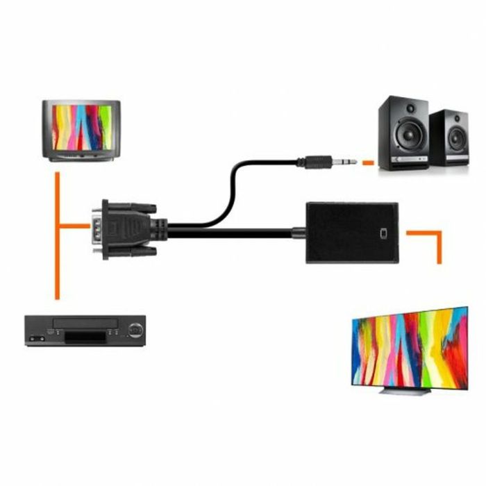 Adaptador de Corriente PcCom HDMI VGA 1