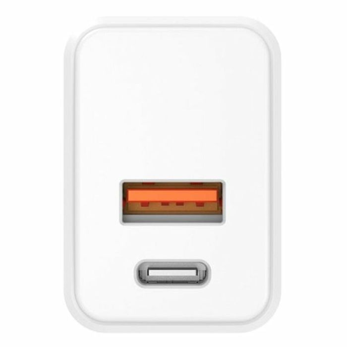 Cargador de Pared PcCom Essential Blanco 20 W USB USB-C 3