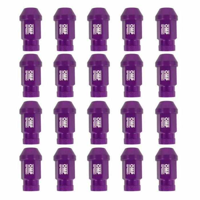 Set Tuercas OMP 7075 Violeta 20 uds M14 x 1,25 2