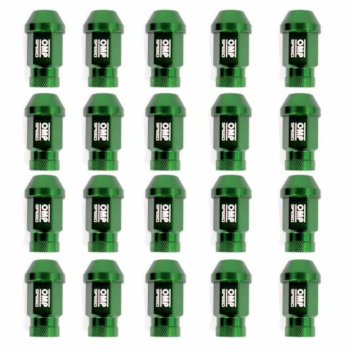 Set Tuercas OMP 7075 Verde 20 uds M14 x 1,25 2