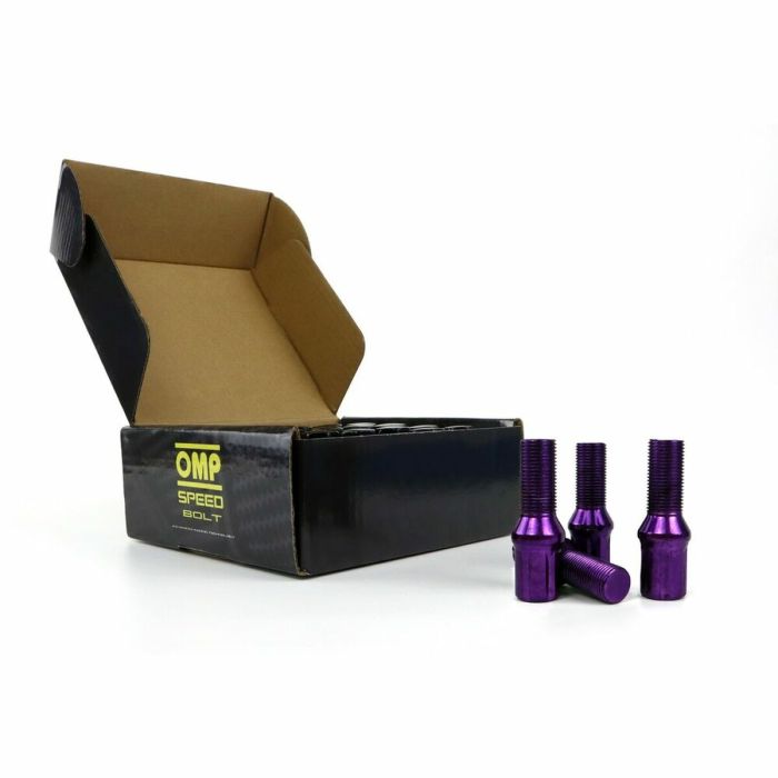 Set Tuercas OMP 27 mm Violeta 20 uds M12 x 1,50 3