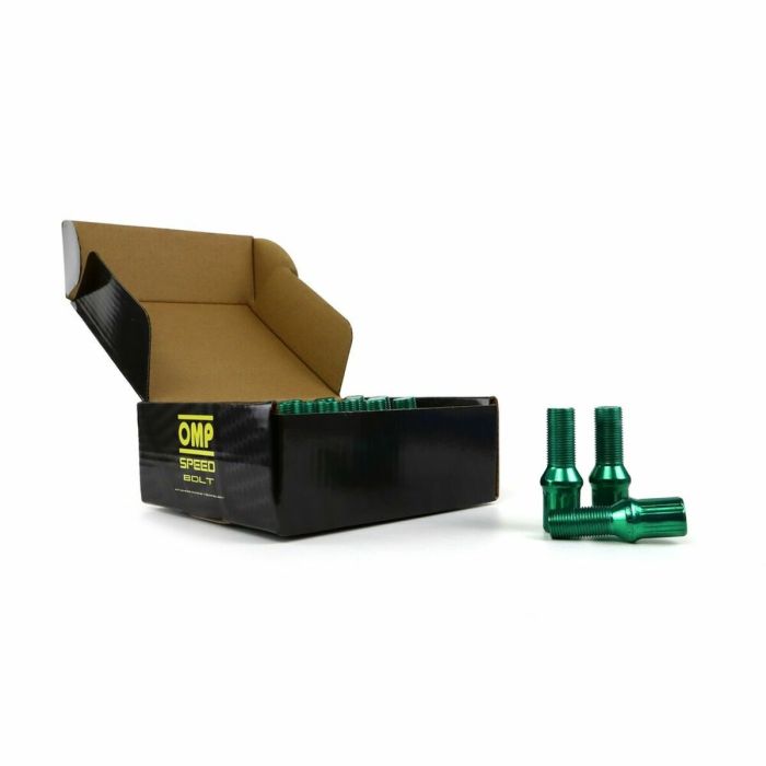 Set Tuercas OMP 27 mm Verde 20 uds M14 x 1,25 1