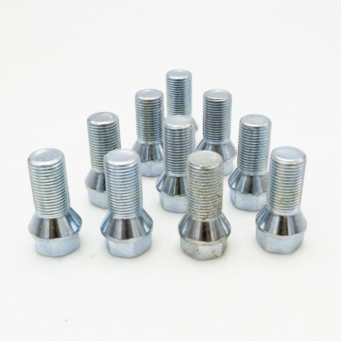 Omp OMPS09191202 Set 10 Tornillos Cabeza Corta M12x1.5 Hex 17 L:23mm Plata Din 10.9