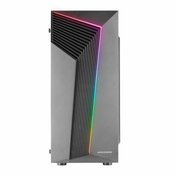 Caja ATX Mars Gaming MC-X7 Negro Caja PC Gaming ATX Frontal ARGB Ventilador 12cm RGB Ventana Lateral Completa Negro 1