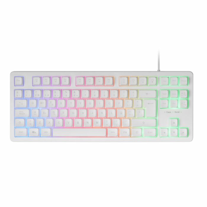 Teclado Mars Gaming MK023 TKL FRGB Blanco Qwerty Español QWERTY 4