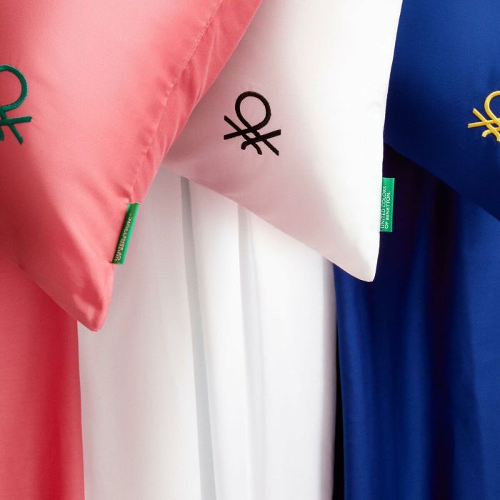 Juego de Sábanas Benetton Blanco 4 Piezas 1 Juego de Sábanas Benetton Blanco 4 Piezas 1