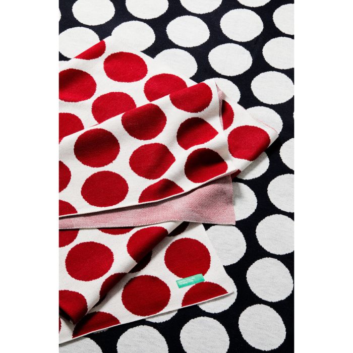 Manta Benetton Negro Topos 140 x 190 cm 12 Manta Benetton Negro Topos 140 x 190 cm 12