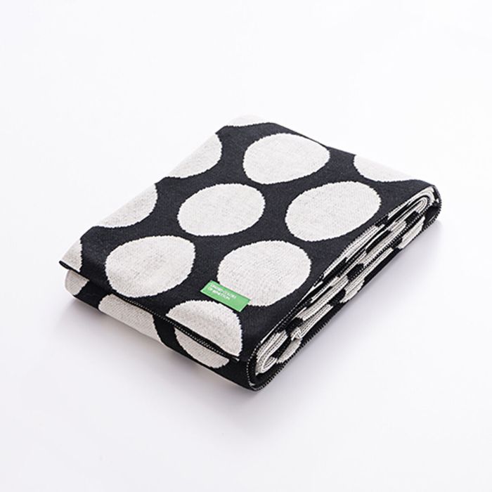 Manta Benetton Negro Topos 140 x 190 cm 11 Manta Benetton Negro Topos 140 x 190 cm 11