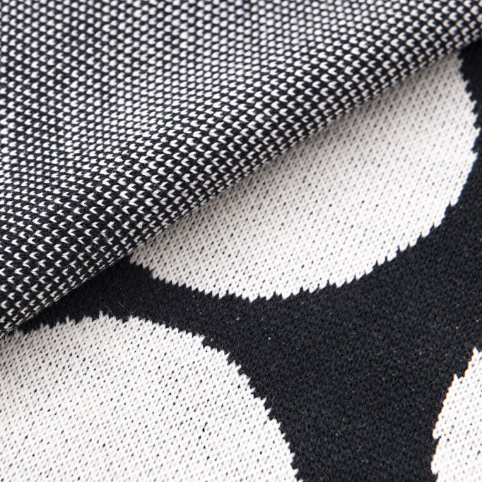 Manta Benetton Negro Topos 140 x 190 cm 4 Manta Benetton Negro Topos 140 x 190 cm 4