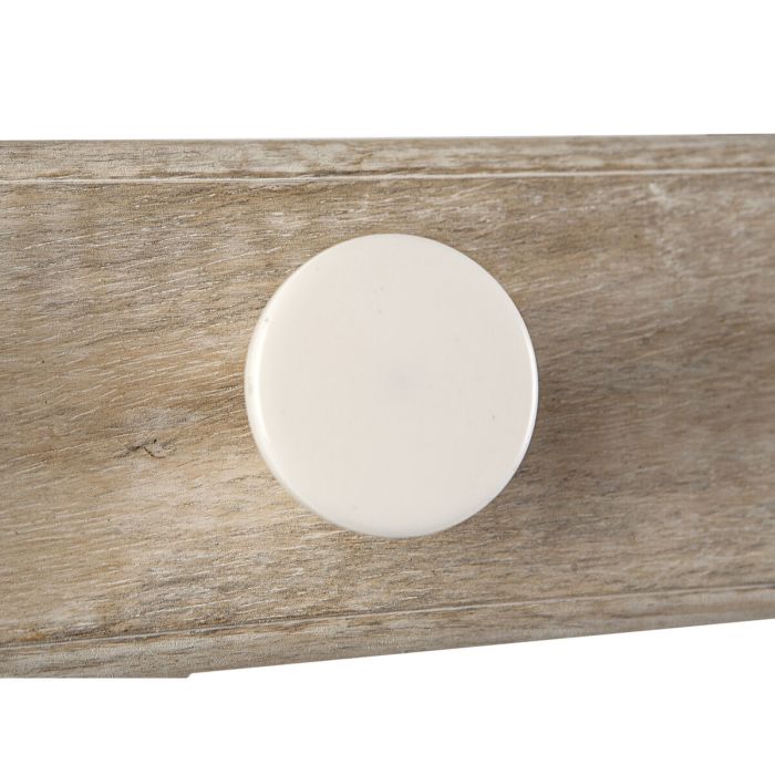 Perchero de Pared Romimex Natural Madera Resina 28 x 7 x 12 cm 1