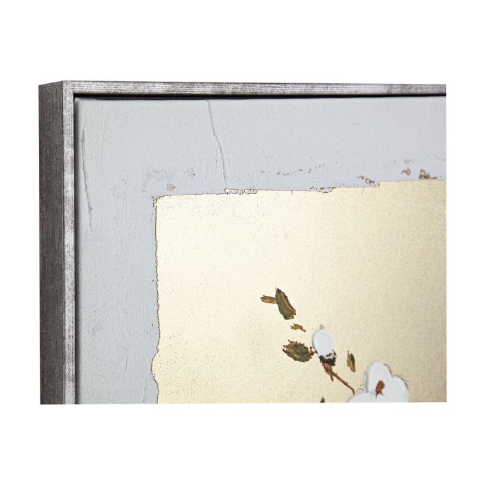 Cuadro Óleo Romimex Madera Lienzo Naturaleza 62 x 62 x 4 cm 5