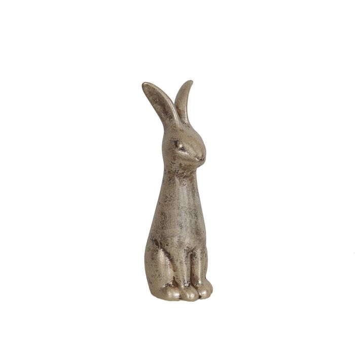Figura Decorativa Romimex Beige Cerámica Conejo 13 x 40 x 15 cm