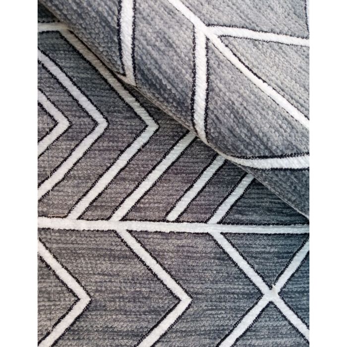 Alfombra Romimex Gris Chenille 140 x 200 x 1 cm 1