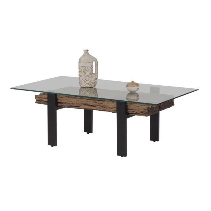 Mesa de Centro Romimex Marrón Negro 70 x 45 x 130 cm 7