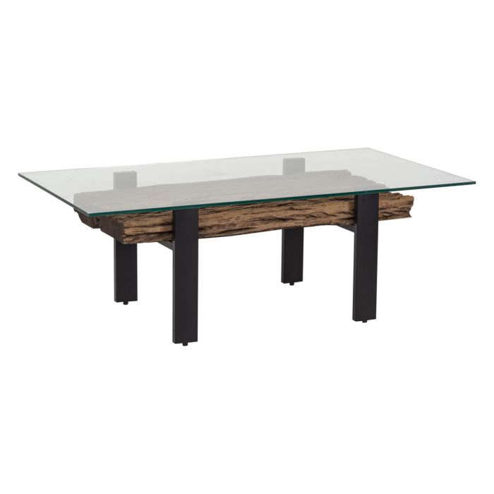 Mesa de Centro Romimex Marrón Negro 70 x 45 x 130 cm