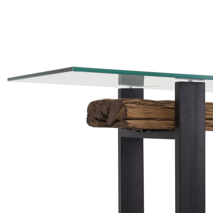 Mesa de Centro Romimex Marrón Negro 70 x 45 x 130 cm 3