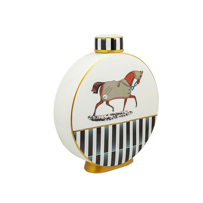 Tibor Romimex Multicolor Porcelana Caballo 28 x 33 x 9 cm