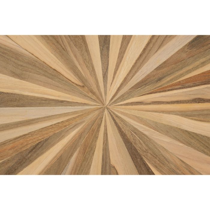 Mesa auxiliar Romimex Natural madera de teca 60 x 45 x 60 cm 2