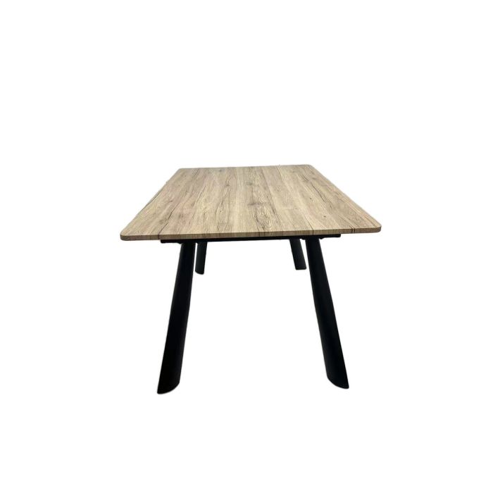 Mesa Extensible Romimex Marrón Metal Madera MDF 90 x 76 x 90 cm 3