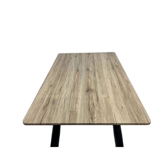 Mesa Extensible Romimex Marrón Metal Madera MDF 90 x 76 x 90 cm 2