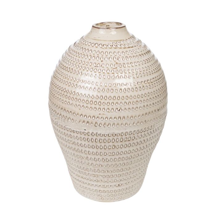 Florero Romimex Beige Terracota 19 x 28 x 19 cm