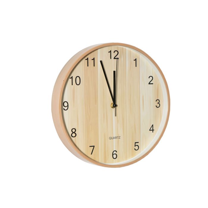 Reloj de Pared Romimex Beige Plástico 30 x 30 x 2 cm