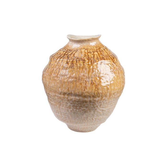 Jarrón Romimex Beige Mostaza Porcelana 37 x 46 x 40 cm