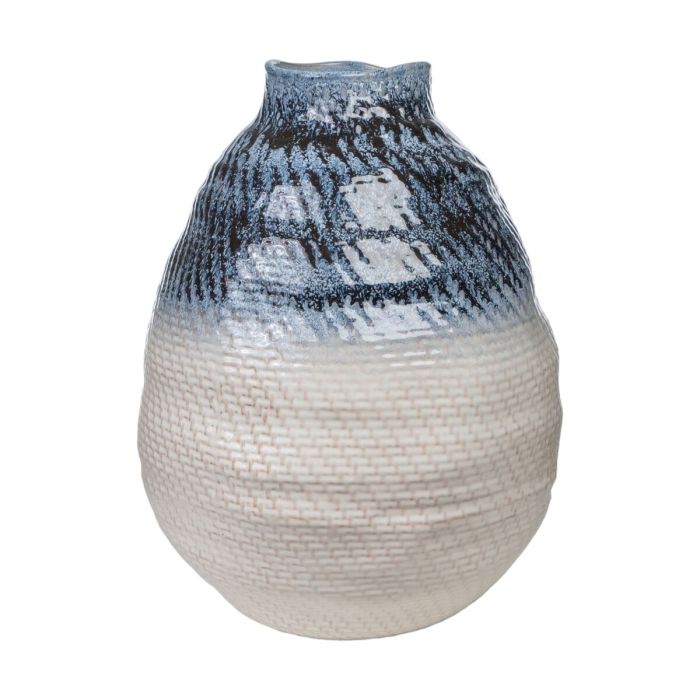 Jarrón Romimex Azul Beige Porcelana 37 x 47 x 37 cm