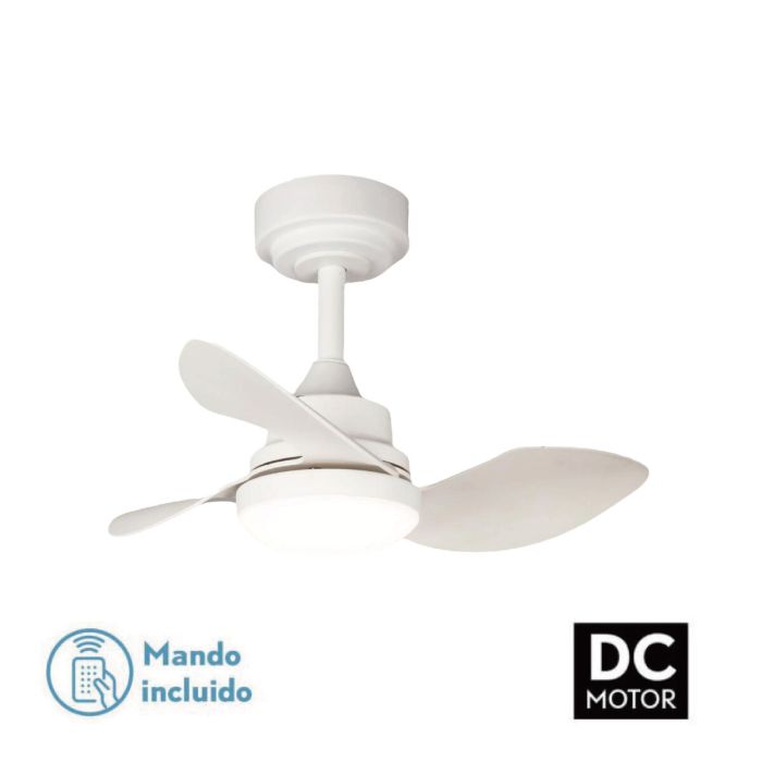 Ventilador de Techo con Luz Romimex Blanco Gris 4