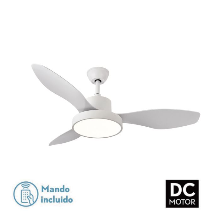 Ventilador de Techo con Luz Romimex Blanco 4