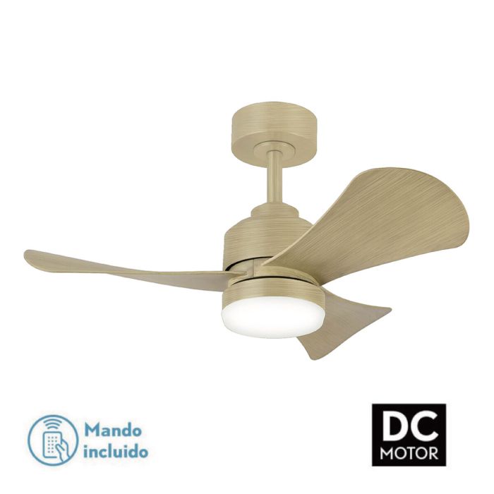 Ventilador de Techo con Luz Romimex Blanco Natural 4