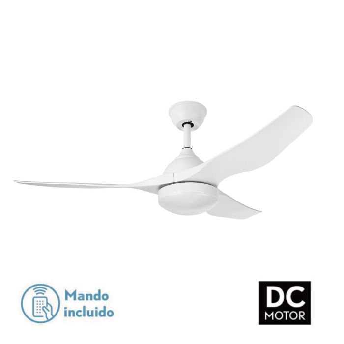 Ventilador de Techo con Luz Romimex Blanco 4