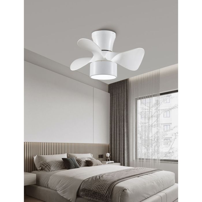 Ventilador de Techo con Luz Romimex Blanco 4