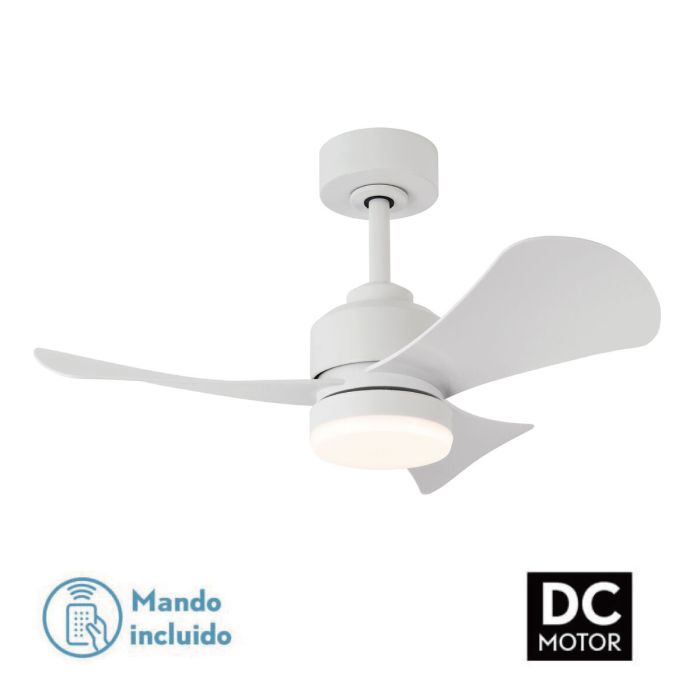 Ventilador de Techo con Luz Romimex Blanco 4