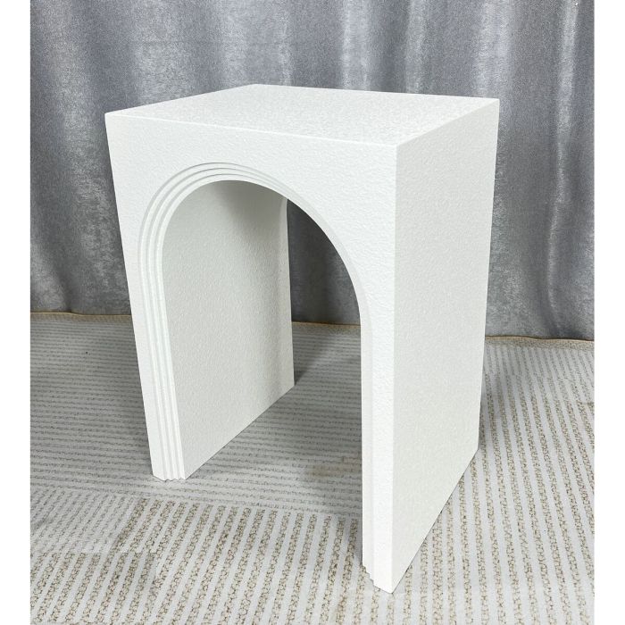 Mesa auxiliar Romimex Blanco Madera MDF 40 x 55 x 30 cm 1