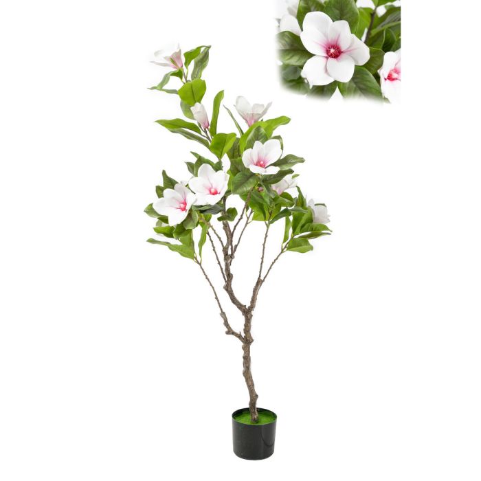 Flores Decorativas Romimex Blanco Magnolia 50 x 130 x 50 cm