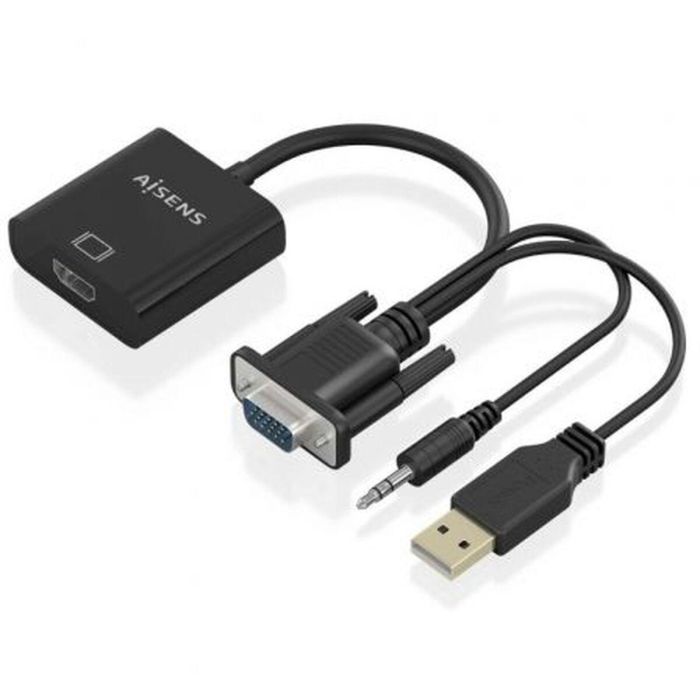 Cable HDMI Aisens A115-0872 20 cm Negro