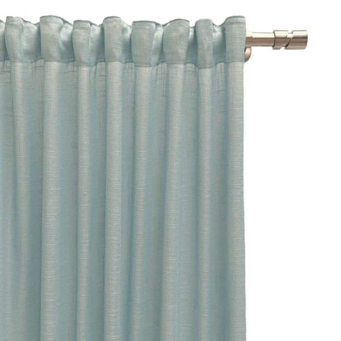 Cortina Alexandra House Living Rustik Turquesa Natural 300 x 270 x 1 cm Translúcido 4 Cortina Alexandra House Living Rustik Turquesa Natural 300 x 270 x 1 cm Translúcido 4