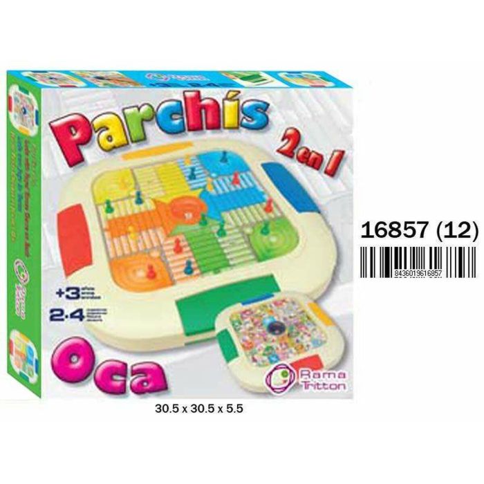 Juego parchis 4 jugadores y oca 30,5x30,5x5,5 cm