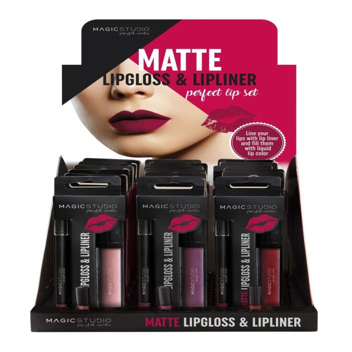 Set de Maquillaje Magic Studio Matte Lipgloss & Lipliner (2 pcs) 1