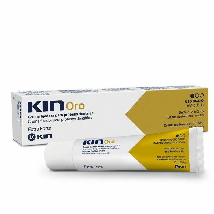 Crema Fijadora Prótesis Dental Kin Oro (75 ml) 1