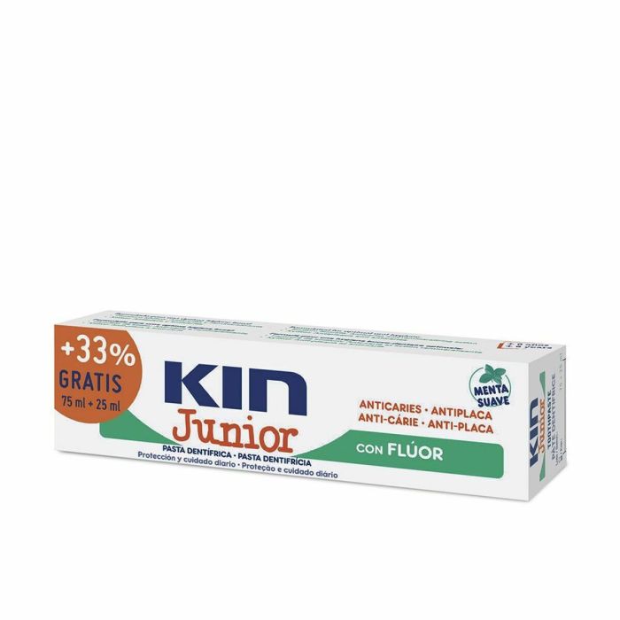 Pasta de Dientes Kin Kin Junior Menta Anticaries 25 ml (100 ml)