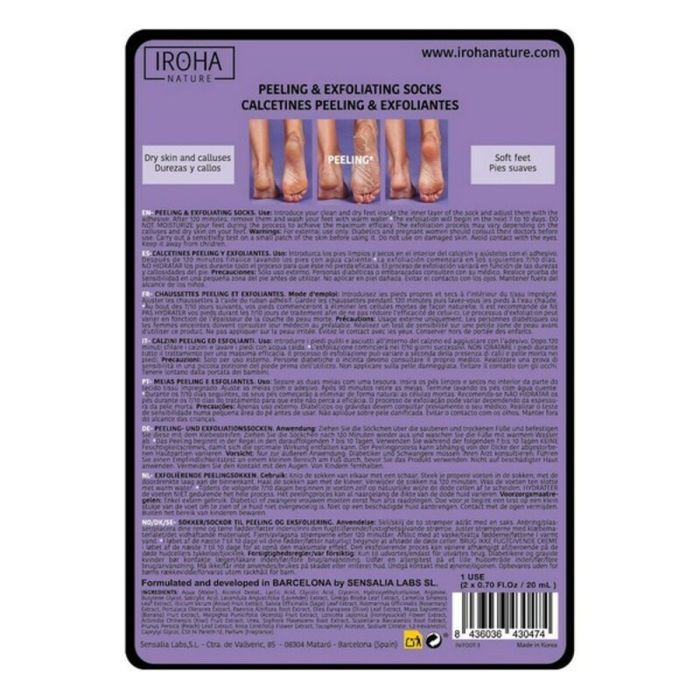 Calcetines Hidratantes Peeling and Exfoliation Lavender Iroha IN/FOOT-3 (1 unidad) 1