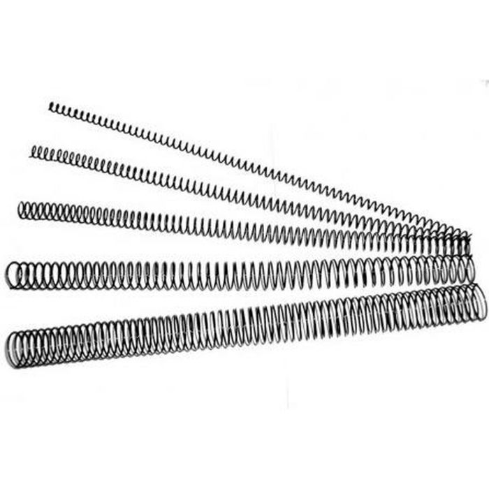 Espirales para Encuadernar DHP 5:1 100 Unidades Metal Negro A4 Ø 22 mm