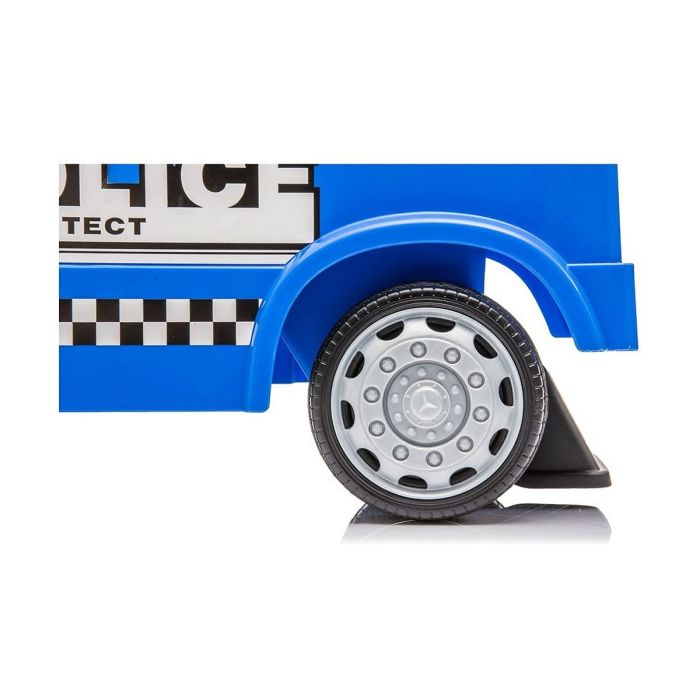Correpasillos Mercedes Actros 25 kg Azul con sonido Camión de Policía (63,5 x 29 x 27 cm) 1