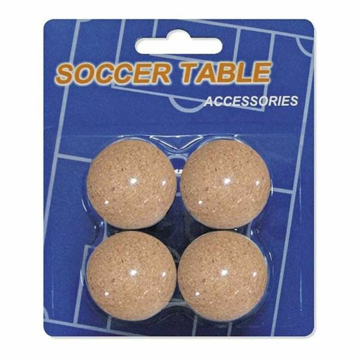 Blister 4 pelotas corcho futbolin 35 mm