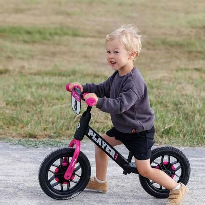 Bicicleta Infantil New Bike Player Luces Rosa 10" 3