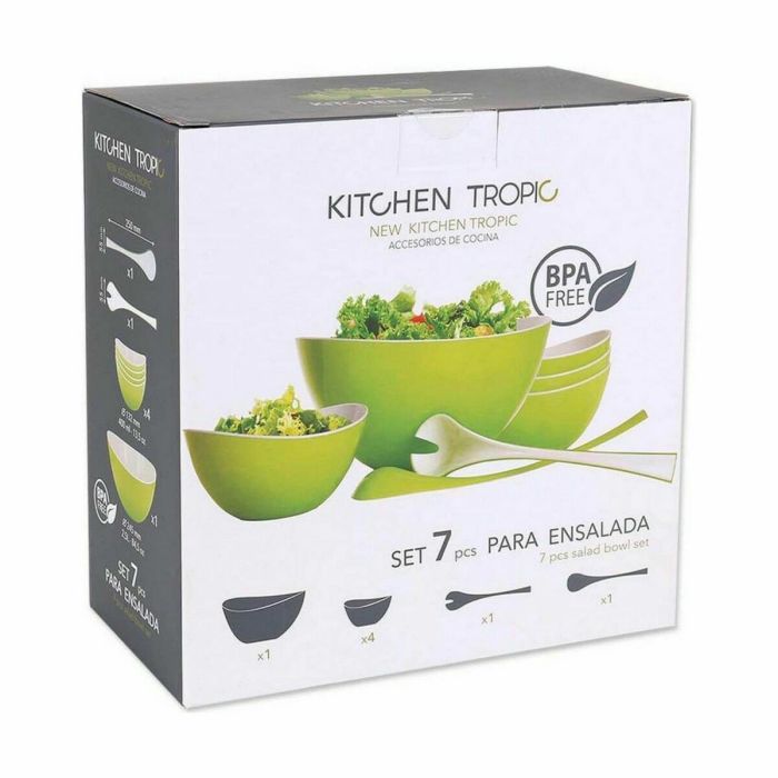 Set de Vajilla Kitchen Tropic Ensaladas 7 Piezas Set de Vajilla Kitchen Tropic Ensaladas 7 Piezas