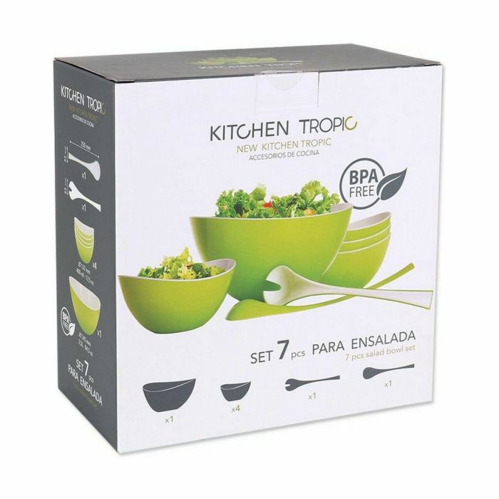 Set de Vajilla Kitchen Tropic Ensaladas 7 Piezas 1 Set de Vajilla Kitchen Tropic Ensaladas 7 Piezas 1