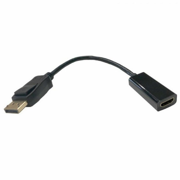 Conversor 3GO ADPHDMI/ DisplayPort Macho - HDMI Hembra/ 15cm/ Negro